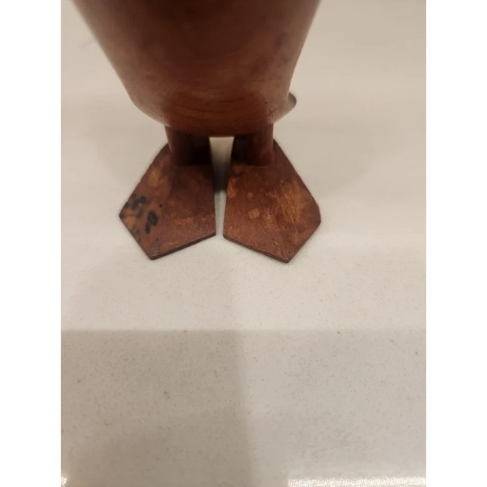 Vintage Laurids Lonborg‎ Wooden Owl Figurine MCM Carved Teak Danish Eames Era 5